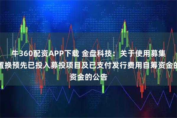 牛360配资APP下载 金盘科技：关于使用募集资金置换预先已投入募投项目及已支付发行费用自筹资金的公告