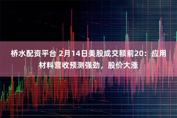 桥水配资平台 2月14日美股成交额前20：应用材料营收预测强劲，股价大涨